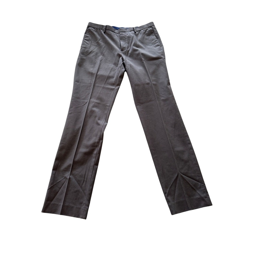Banana Republic Non-Iron Modern Slim Fit Gray Dress Pants Men's 33x34